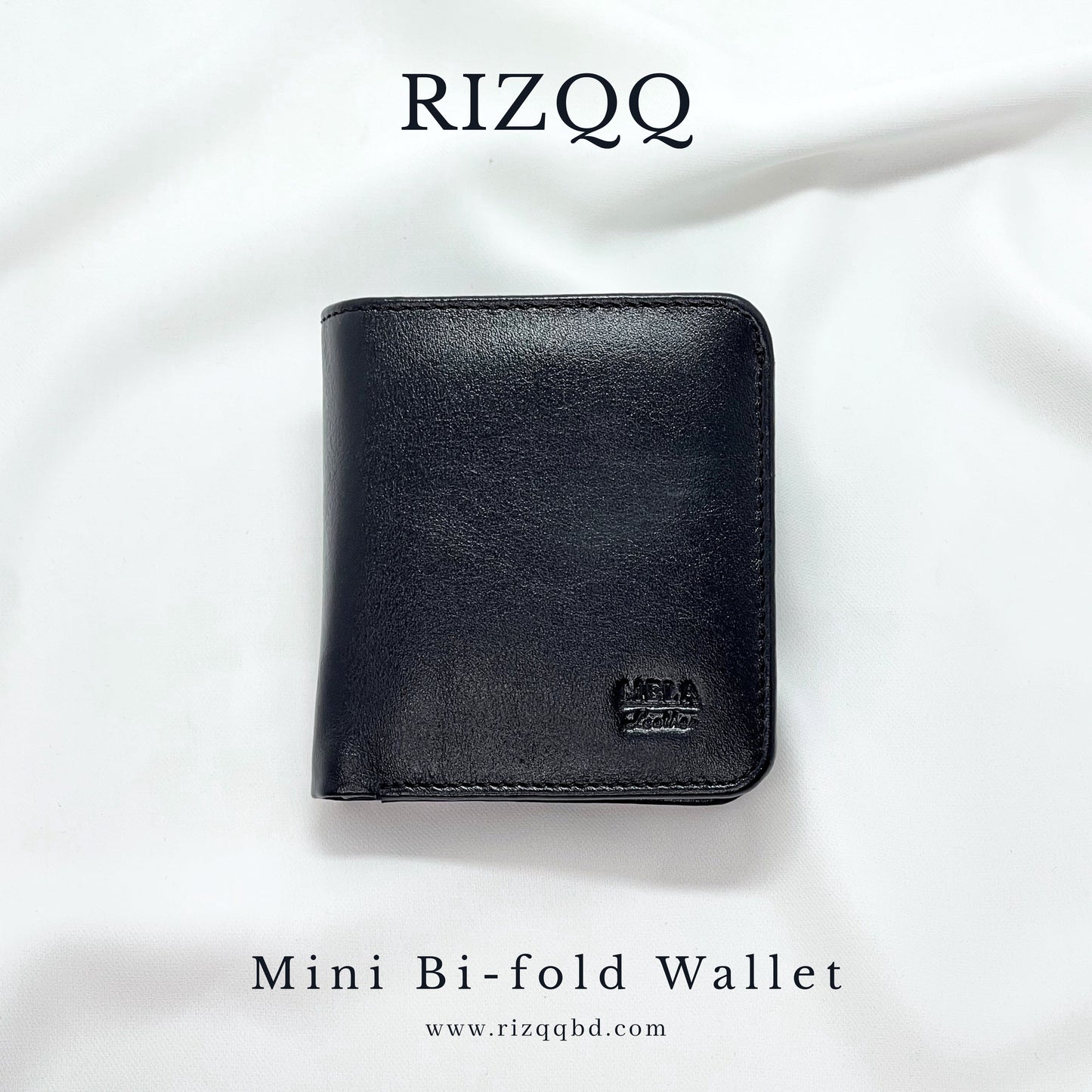 Mini Bifold Wallet (Black)