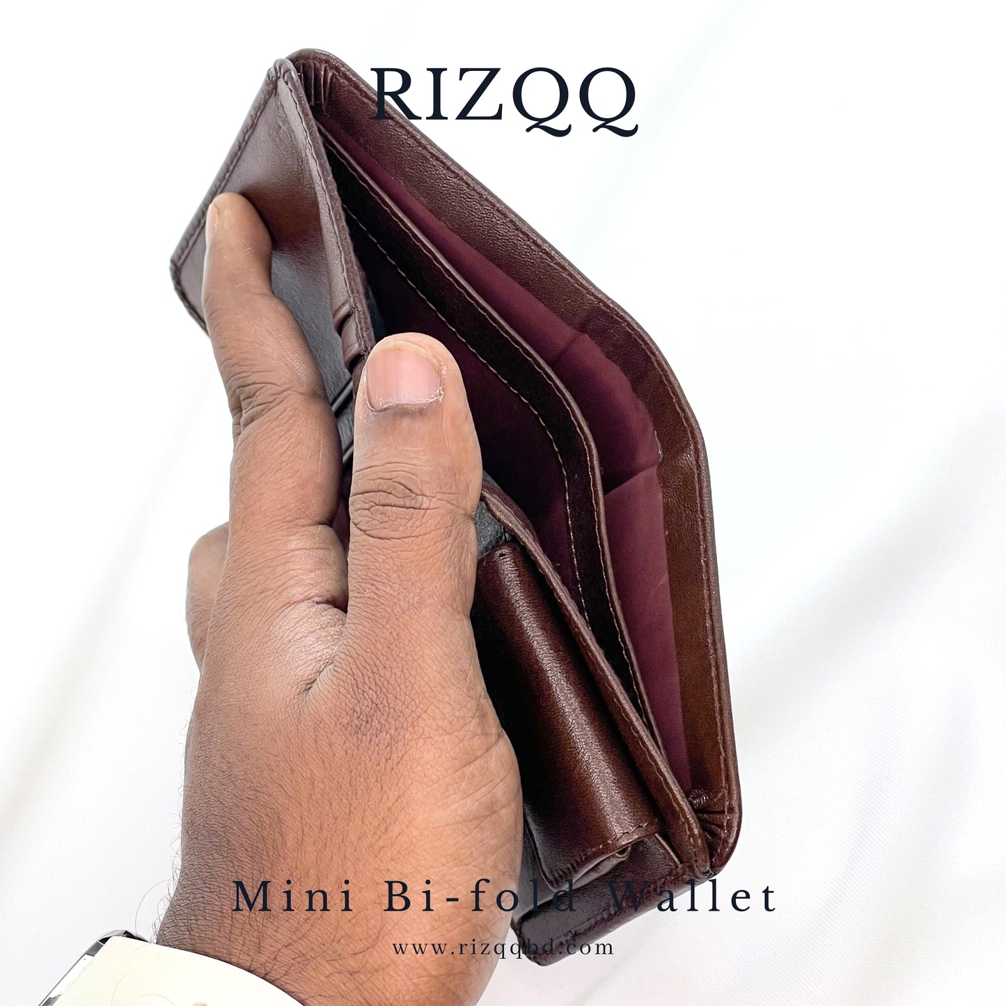 Mini Bifold Wallet (Brown)