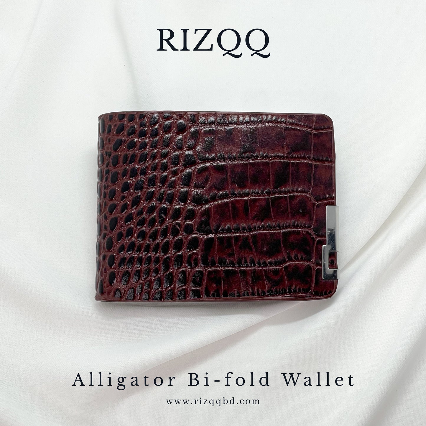 Alligator Bifold Wallet (Brown)