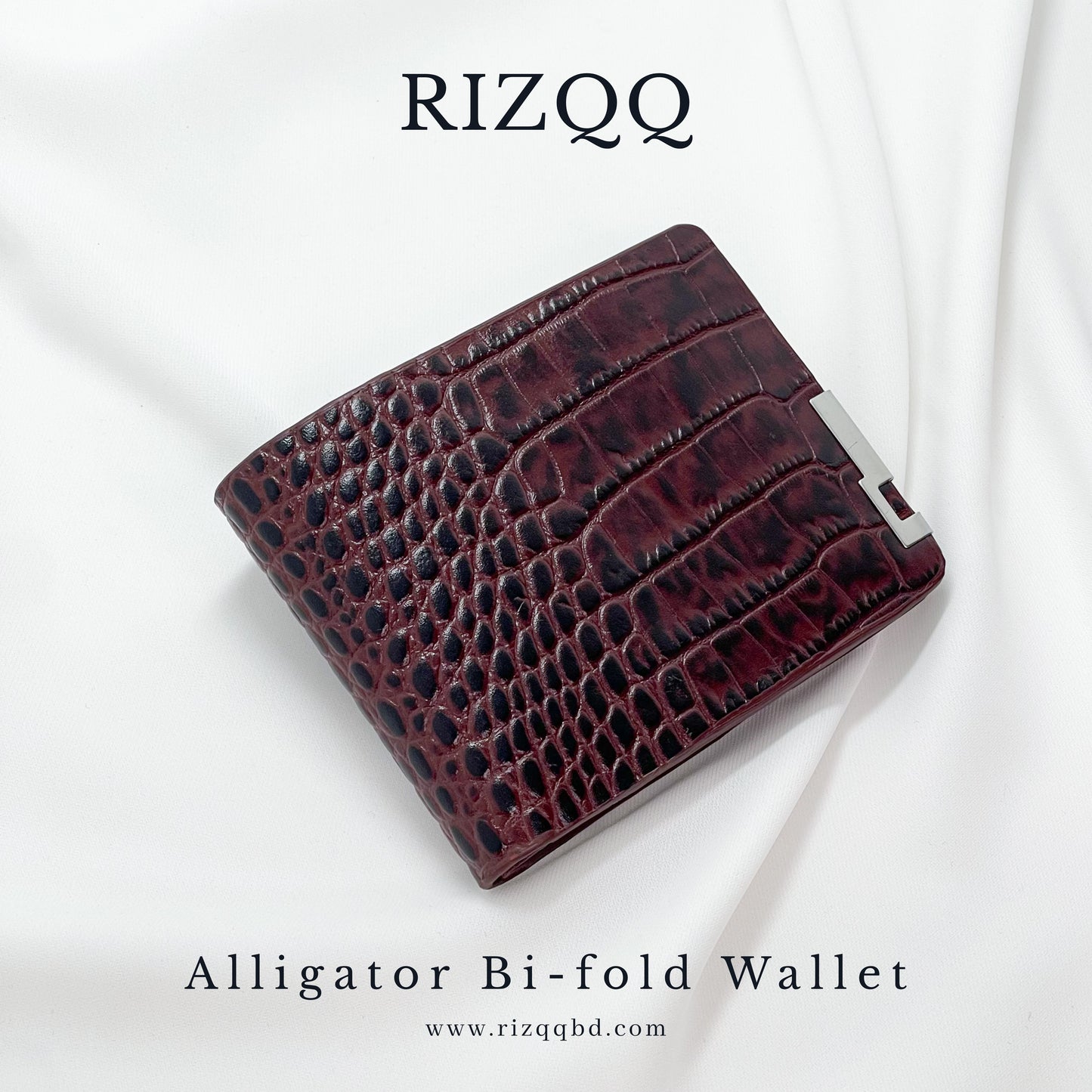 Alligator Bifold Wallet (Brown)