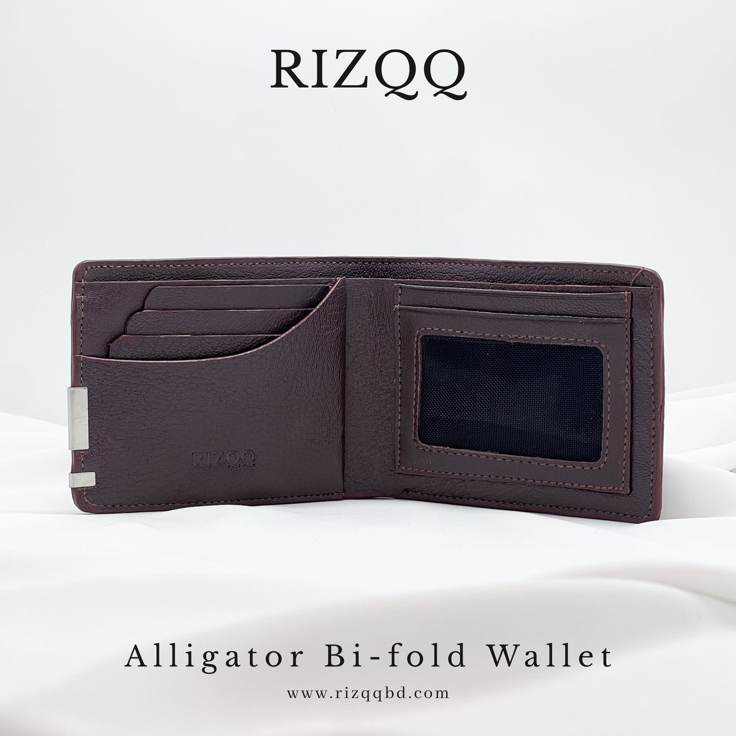 Alligator Bifold Wallet (Brown)