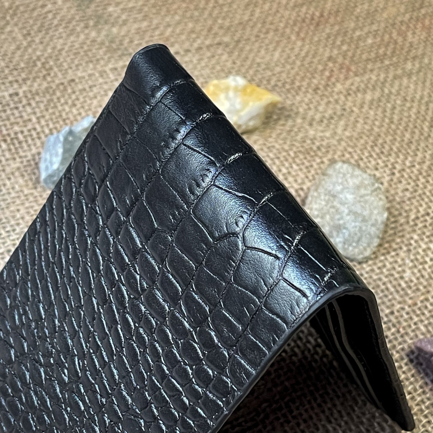 RizAlligator Bifold Wallet (Black)