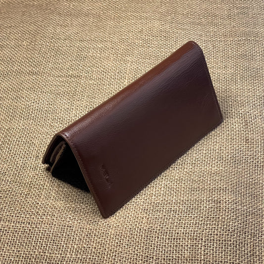 Classic Single Mobile Magnetic Long Wallet (Brown)