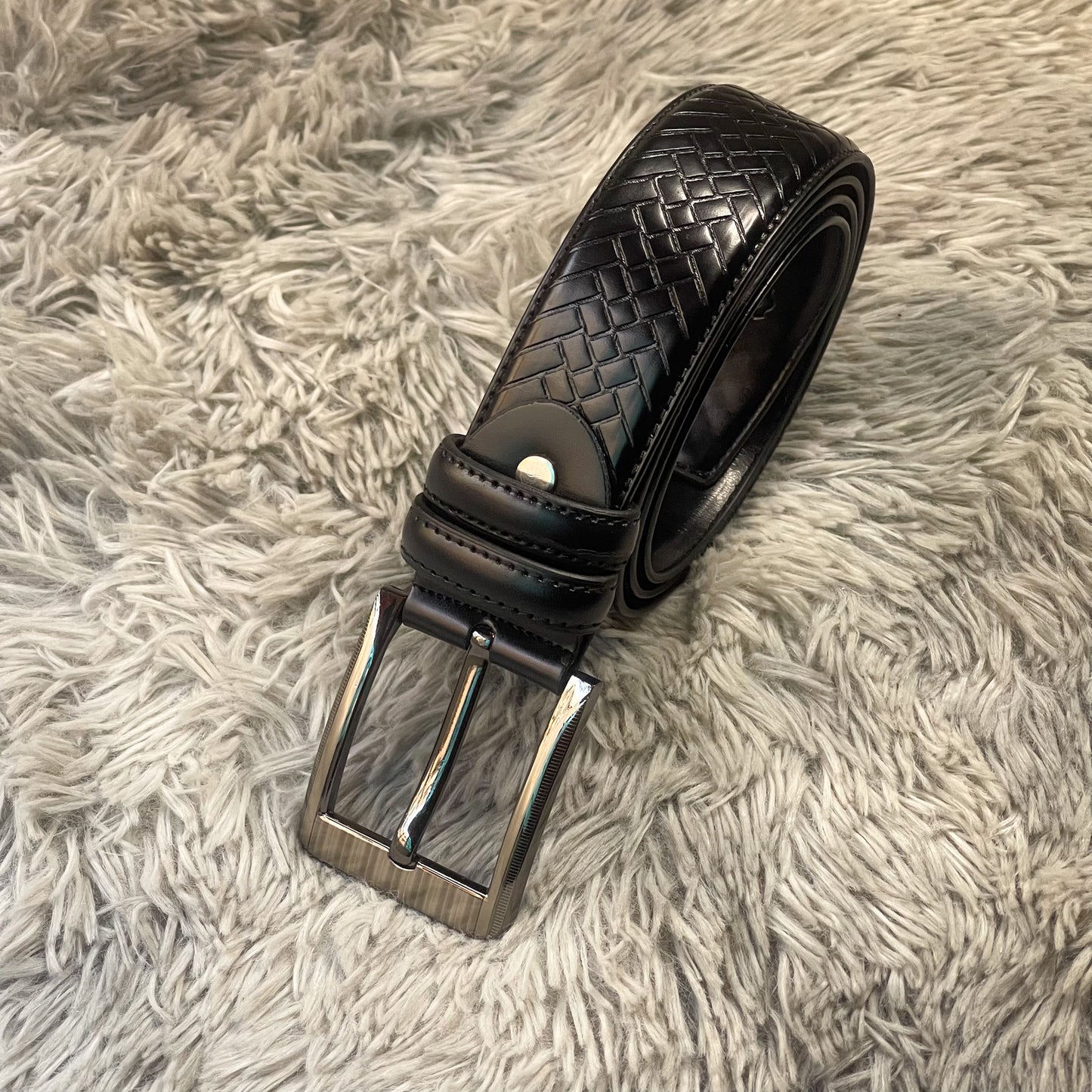 M1 Black Leather Belt