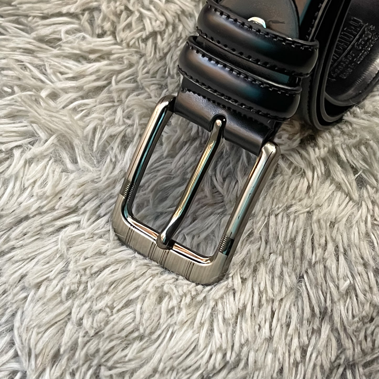 Classic Black Leather Belt