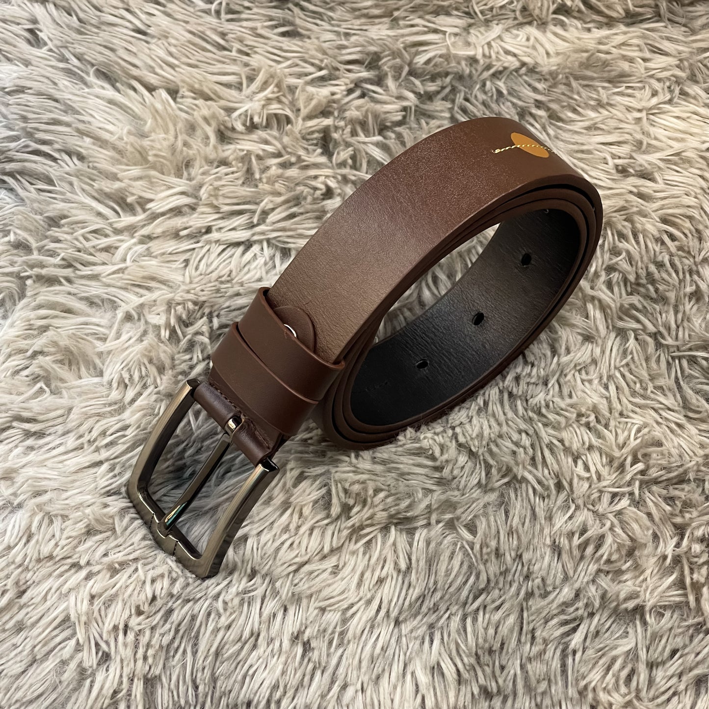 Rizz Brown Leather Belt