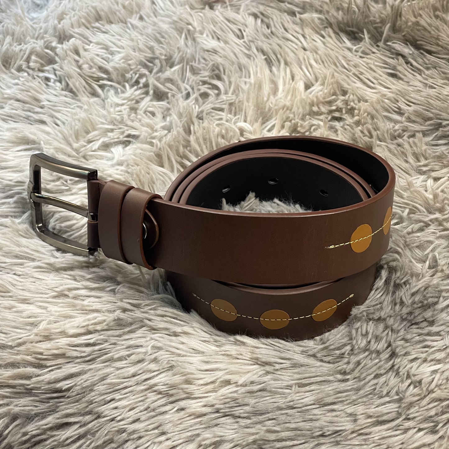 Rizz Brown Leather Belt
