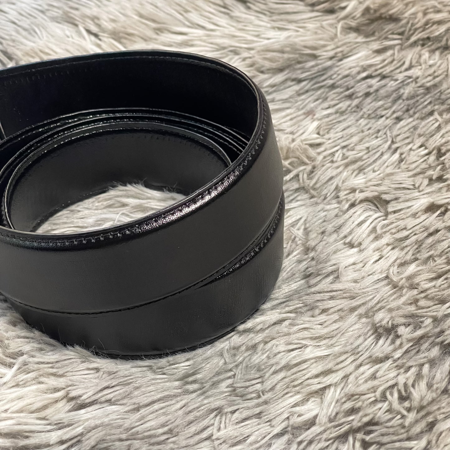 Formal Black Leather Belt