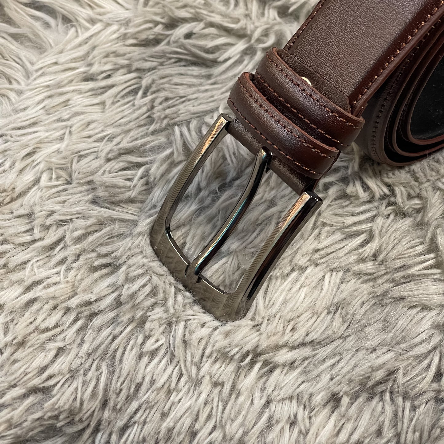 Formal Chocolate Leather Belt