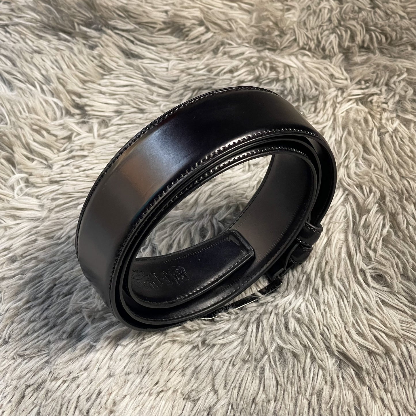 Classic Black Leather Belt
